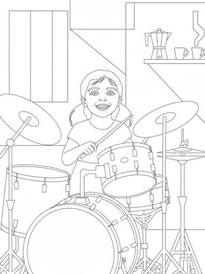 Cubist Painting - B&W