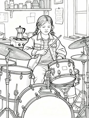 Impressionist Painting - B&W