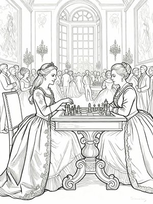 Impressionist Painting - B&W