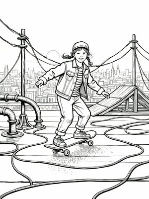 Impressionist Painting - B&W