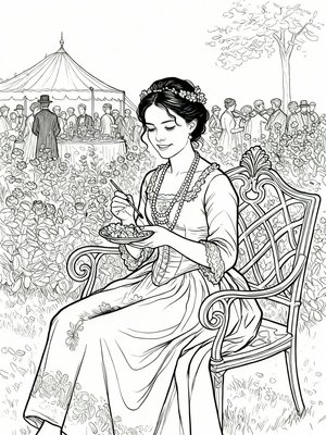 Impressionist Painting - B&W