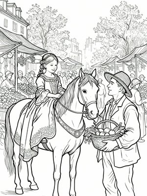 Impressionist Painting - B&W