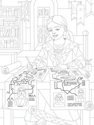 Cubist Painting - B&W