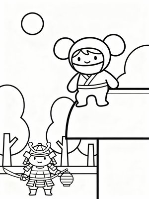 Preschool Simple - B&W