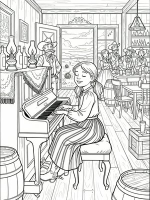 Classic Coloring Book - B&W