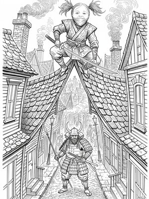 Victorian Illustration - B&W