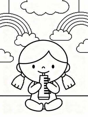 Preschool Simple - B&W