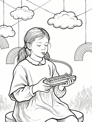 Impressionist Painting - B&W