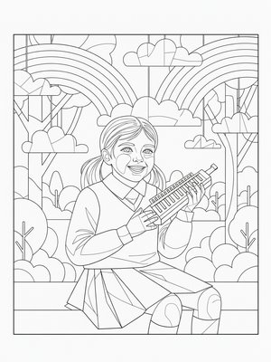 Cubist Painting - B&W