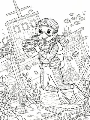 Classic Coloring Book - B&W