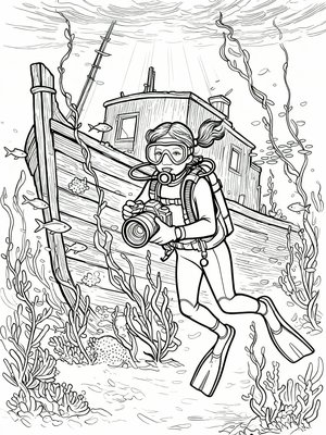 Impressionist Painting - B&W