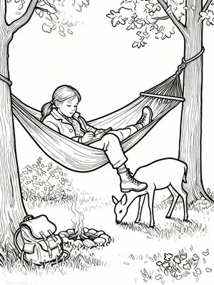 Impressionist Painting - B&W