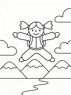 Preschool Simple - B&W