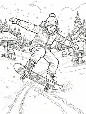 Impressionist Painting - B&W