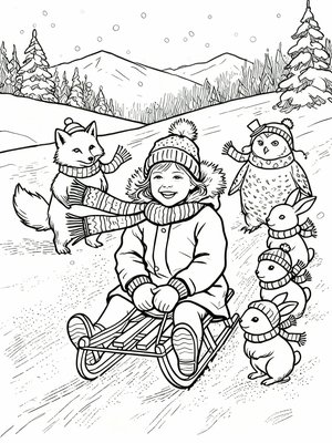 Impressionist Painting - B&W