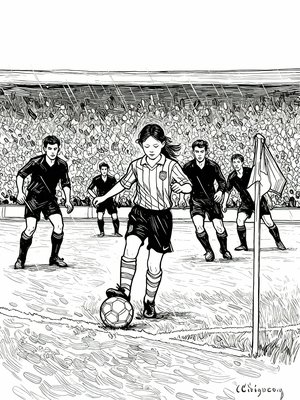 Impressionist Painting - B&W