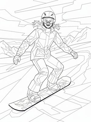 Cubist Painting - B&W