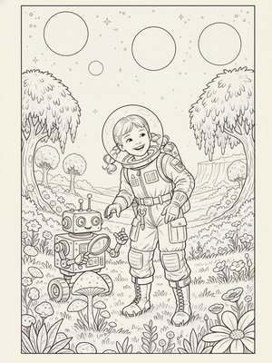 Vintage Storybook - B&W