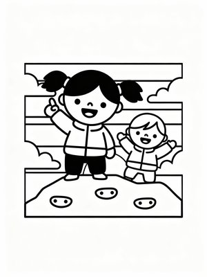 Preschool Simple - B&W