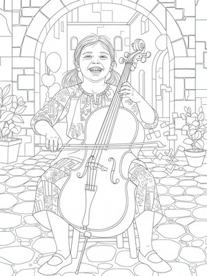 Cubist Painting - B&W