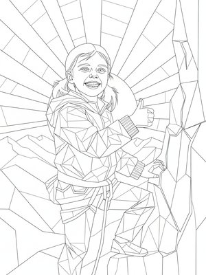 Cubist Painting - B&W