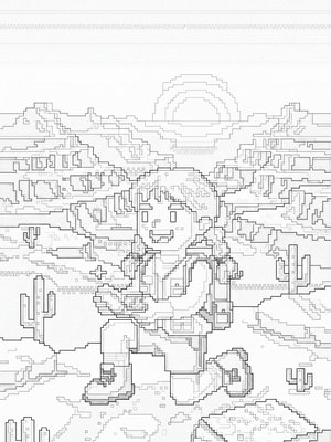 Pixel Art - B&W