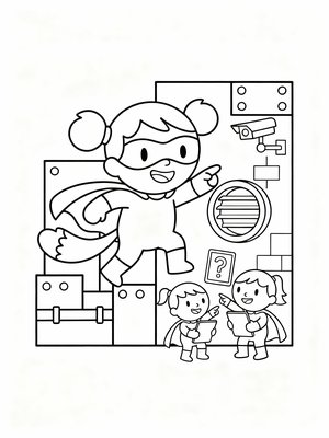 Preschool Simple - B&W