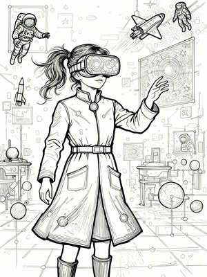 Impressionist Painting - B&W