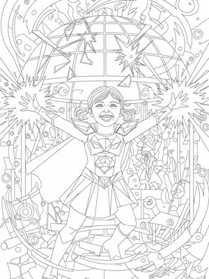 Cubist Painting - B&W