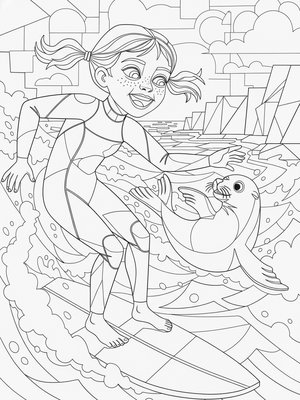 Cubist Painting - B&W