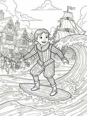 Classic Coloring Book - B&W