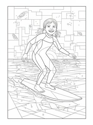 Cubist Painting - B&W