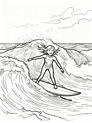 Impressionist Painting - B&W