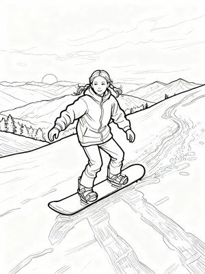 Impressionist Painting - B&W