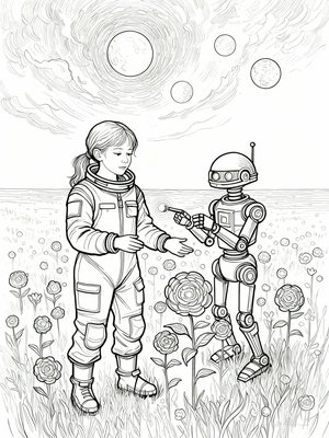 Impressionist Painting - B&W