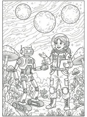 Classic Coloring Book - B&W