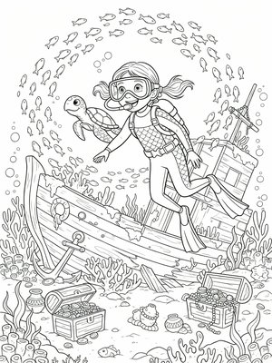 Classic Coloring Book - B&W