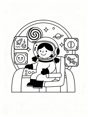 Preschool Simple - B&W