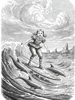 Victorian Illustration - B&W