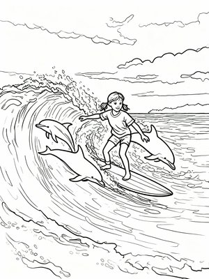 Impressionist Painting - B&W