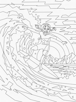 Cubist Painting - B&W