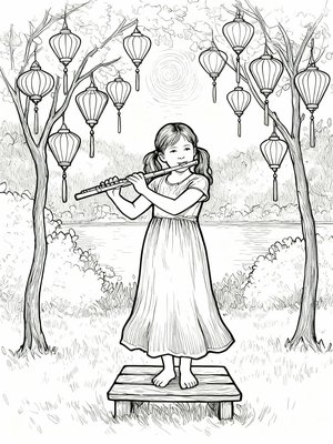 Impressionist Painting - B&W