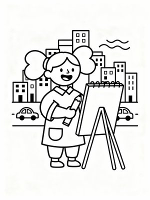 Preschool Simple - B&W