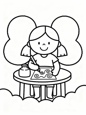 Preschool Simple - B&W