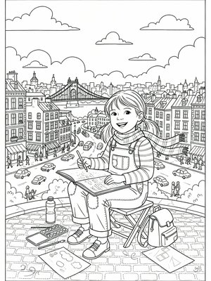 Classic Coloring Book - B&W