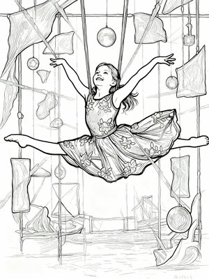 Impressionist Painting - B&W