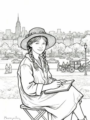 Impressionist Painting - B&W