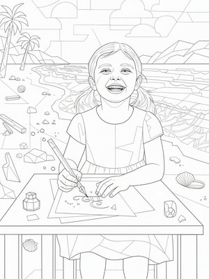 Cubist Painting - B&W