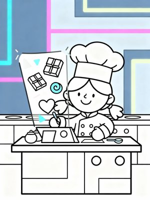 Preschool Simple - B&W