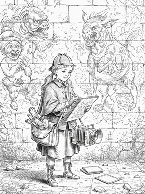 Victorian Illustration - B&W